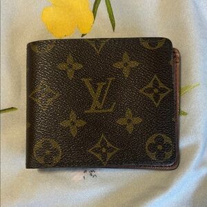Louis Vuitton Monogram Canvas Money Clip Wallet - Brown & Gold